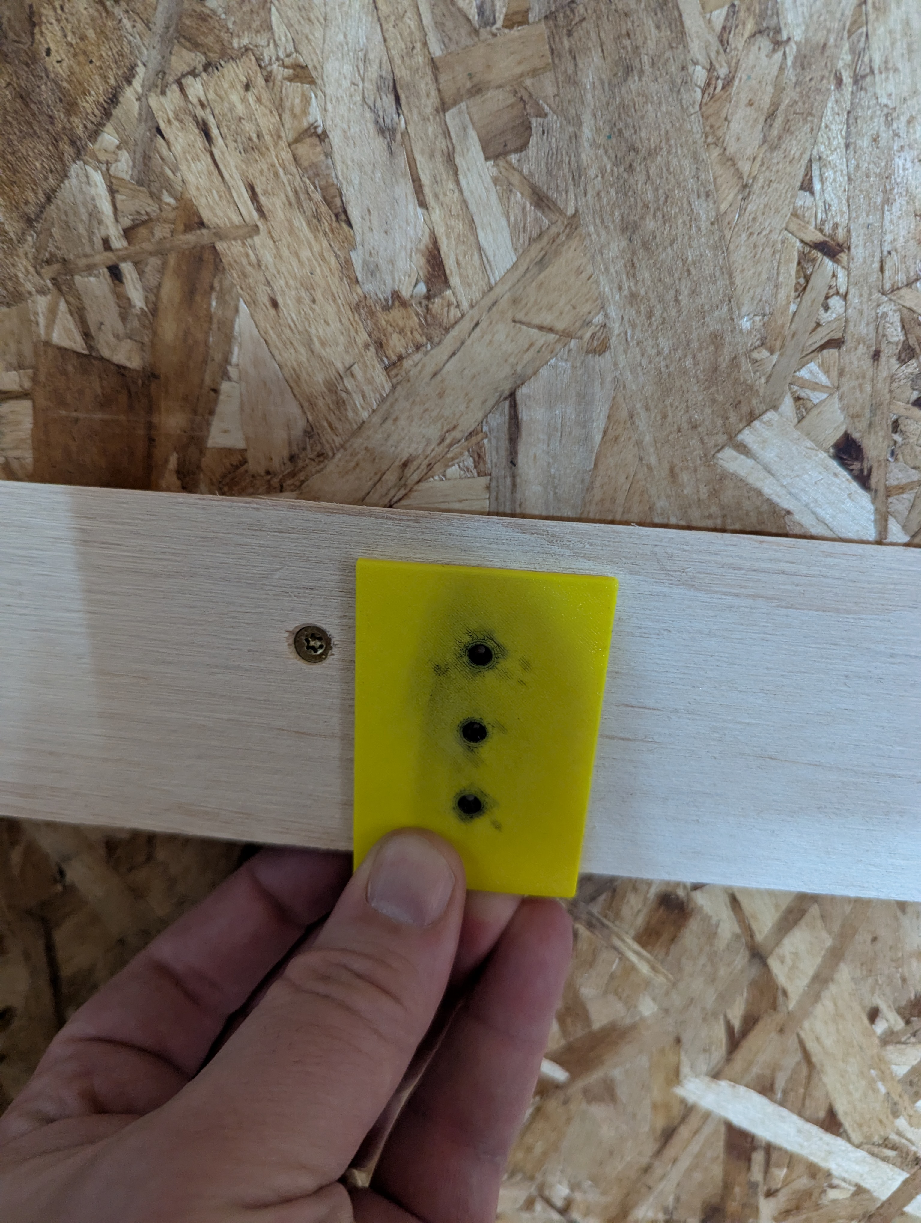 French Cleat Screw Placement Jig for 5in Stock